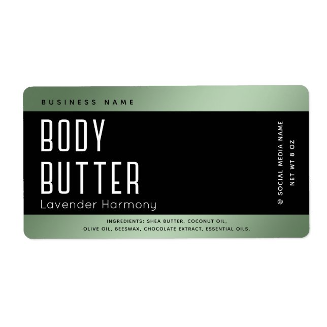 Einfache moderne Luxustypografie schwarz (Vorne)