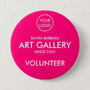 Einfache, moderne Magenta Add-Logo-Auktion Freiwil Button