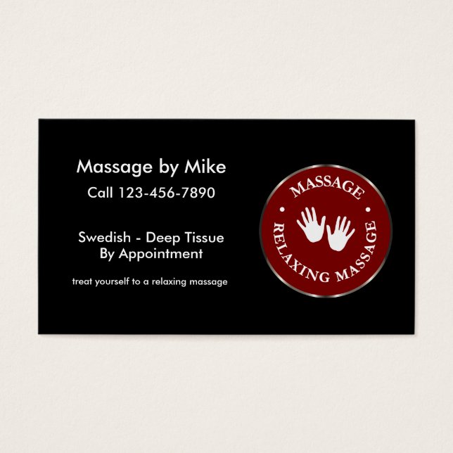 Einfache moderne Massage (Vorderseite)
