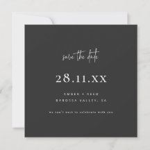 Einfache moderne Minimalistisch Square Schwarze Ha