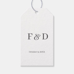 Einfache moderne minimalistische Gastgeschenk Hoch Geschenkanhänger