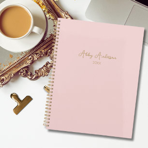 Einfache, moderne Minimalistische Goldschrift Pi Planer