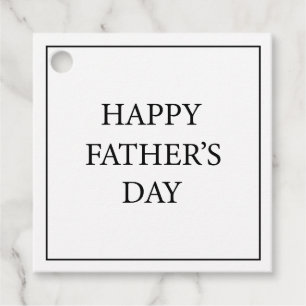 Einfache, moderne Minimalistische Happy Fathers Da Geschenkanhänger