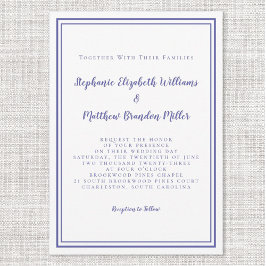 Einfache moderne Minimalistische Hochzeit Einladung