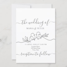 Einfache moderne Minimalistische Hochzeit