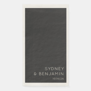 Einfache moderne Minimalistische Hochzeit Serviette