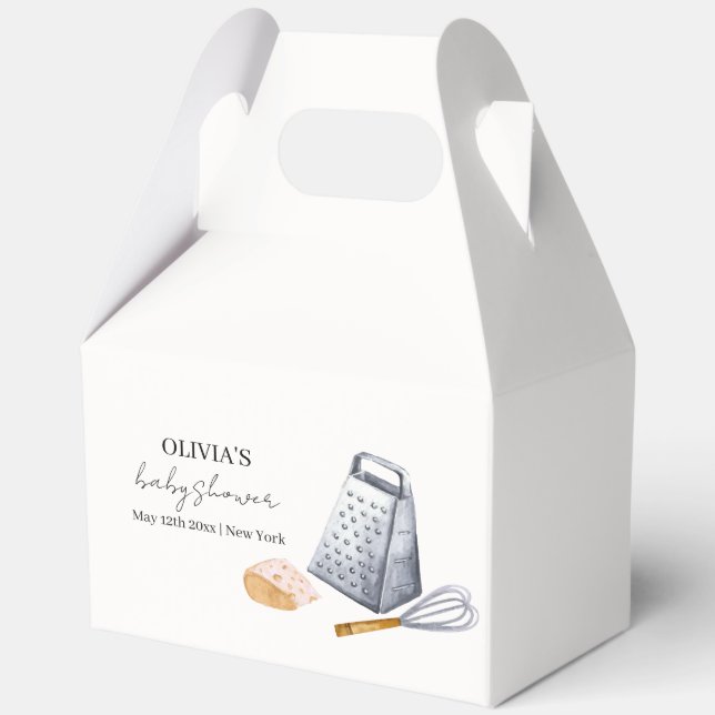 Einfache moderne Minimalistische Koch Küche Babydu Geschenkschachtel (Rückseite)