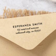 Einfache moderne Minimalistische Rücksendeadresse