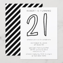 Einfache moderne Minimalistische Streifen zum 21. 