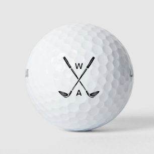 Einfache, moderne Mit Monogramm Golfanlage Golfball