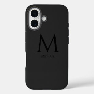 Einfache moderne Monogram Case-Mate iPhone Case