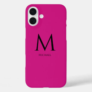 Einfache moderne Monogram Case-Mate iPhone Case