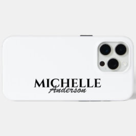 Einfache moderne Monogramm Case-Mate iPhone Hülle