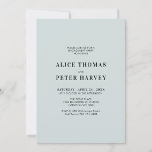 Einfache moderne Monogramm-Hochzeitsankündigung Einladung