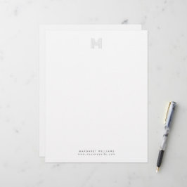 Einfache moderne Monogramm Personalisiert Beruflic Briefbogen