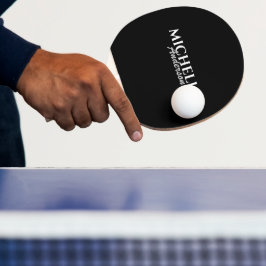 Einfache moderne Monogramm Tischtennis Schläger