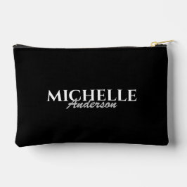 Einfache moderne Monogramm Zubehörtasche