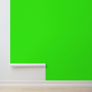Einfache moderne Neon Fluorescent Green Tapete