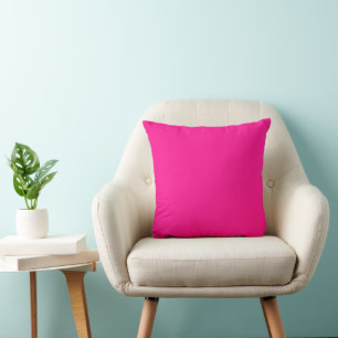 Einfache moderne Neon Fluorescent Pink Kissen