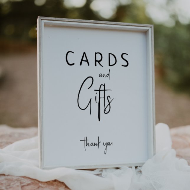 Einfache, moderne, neutrale Babyduschkarten und Ge Poster (Von Creator hochgeladen)