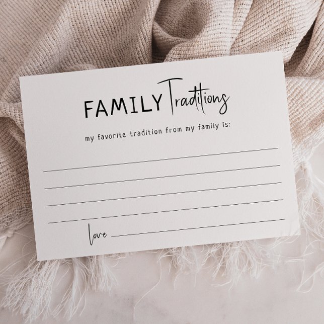Einfache moderne, neutrale Familienkarte Dankeskarte (Von Creator hochgeladen)