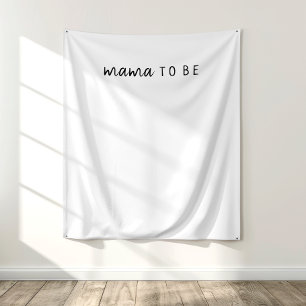 Einfache moderne neutrale Mama als Hintergrund Wandteppich