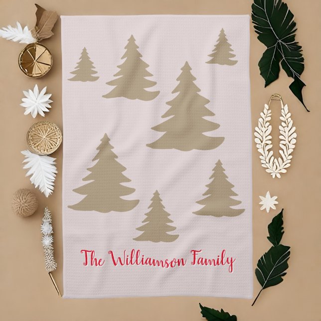 Einfache moderne, niedliche, neutrale Kabinenschri Geschirrtuch (Von Creator hochgeladen)