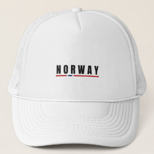 Einfache moderne norwegische Buchstabenflagge Souv Truckerkappe