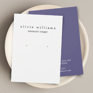 Einfache moderne Ohrstecker-Anzeige Karte