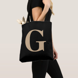 Einfache, moderne, originale Schwarz und Beige Tasche