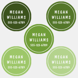 Einfache, moderne Personalisierte Namensverkleidun Etiketten