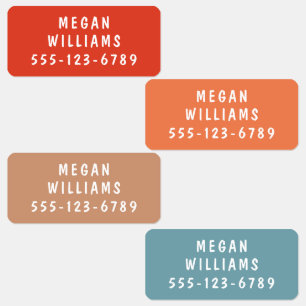 Einfache, moderne Personalisierte Namensverkleidun Etiketten