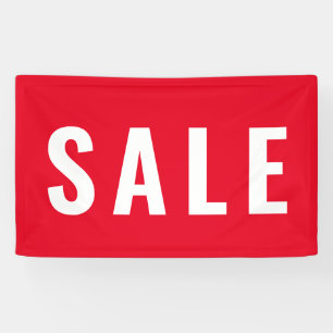 Einfache, moderne Red Sale Store Banner