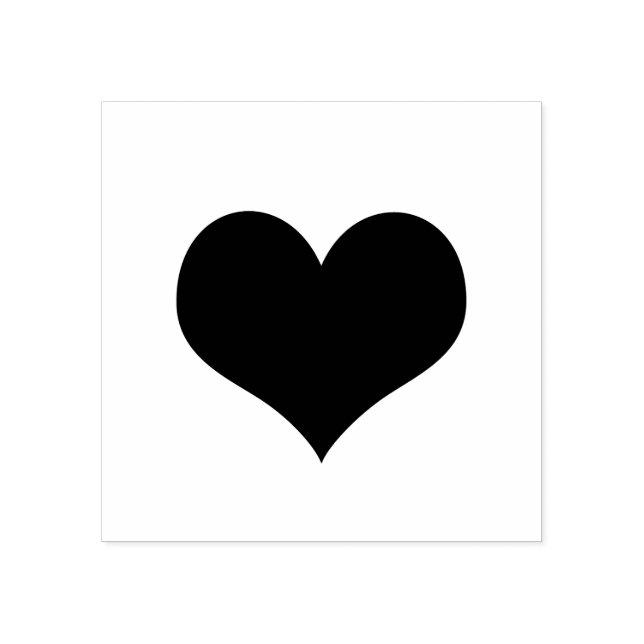 Einfache moderne romantische Liebe des Herzens Gummistempel (Prägung)