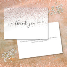 Einfache moderne Rose Gold Glitzer Script