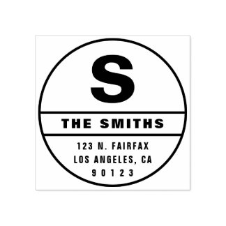 Einfache moderne Rücksendeadresse Gummistempel