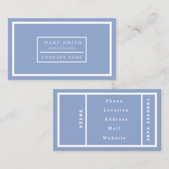 Einfache moderne Ruhe Visitenkarte (Vorne/Hinten)