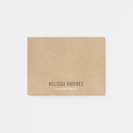 Einfache moderne Rustikalkraft Boho Post-it Klebezettel