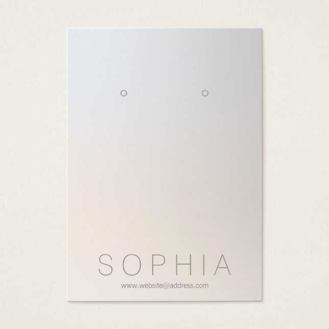 Einfache moderne Schmuckdesignerin Earring Display (Vorderseite)