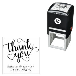 Einfache moderne Schrift | Classic Black Vielen Da Permastempel