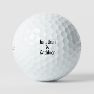 Einfache moderne Schriftart - Namen Titleist Pro V Golfball