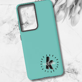 Einfache moderne Script Monogram Samsung Galaxy Hülle