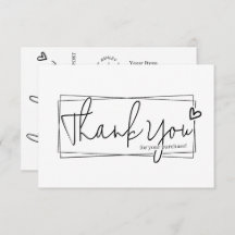 Einfache moderne Script QR Code, vielen Dank