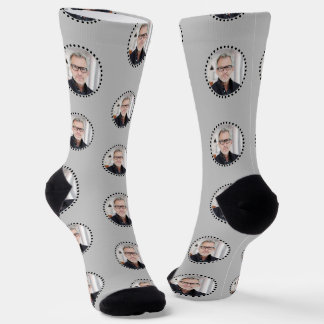 Einfache moderne, sonnenwendige Polka Dot Foto Ges Socken