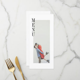Einfache moderne Speisekarte für Minimalistische F Menükarte