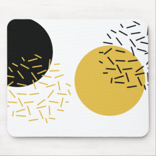 Einfache, moderne, trendige geometrische Kunst Mousepad