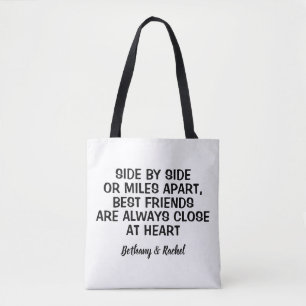 Einfache moderne Typografie BESTE FREUNDIN Best Fr Tasche