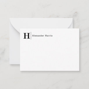 Einfache, moderne Typografie-Linie Mitteilungskarte