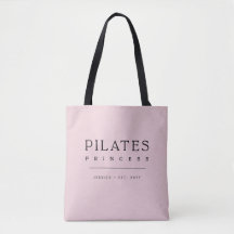 Einfache moderne Typografie Rosa Pilates Prinzessi