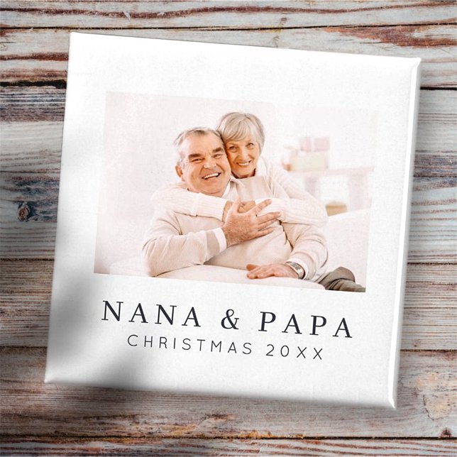 Einfache, moderne und individuelle Oma Foto Holida Magnet (Von Creator hochgeladen)